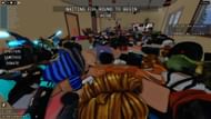 Use the ragdoll feature to blend in with the decoy avatars on the ground (Image via Roblox)